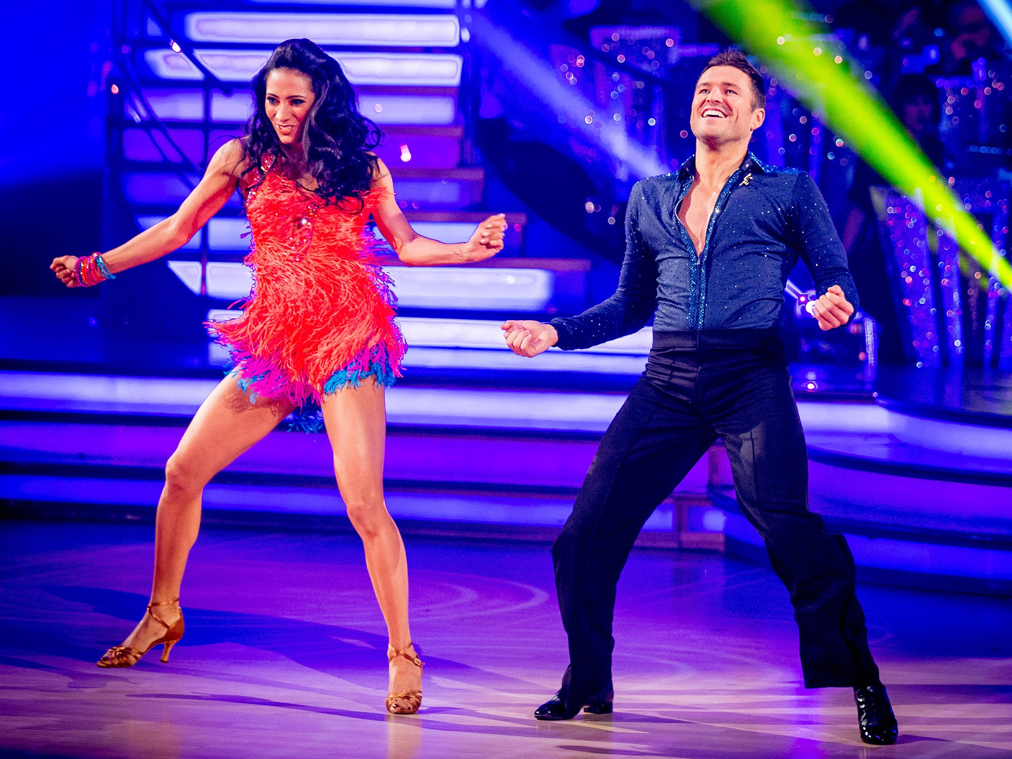 Karen Hauer and Mark Wright shake it on Strictly Come Dancing