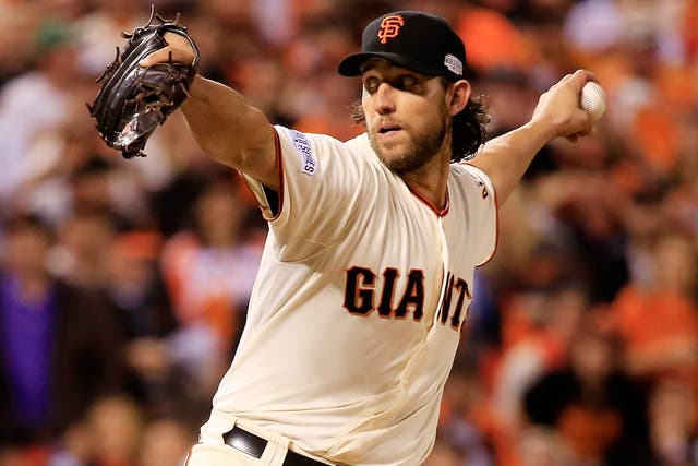 Madison Bumgarner inspired the San Francisco Giants to a 5-0 win over the Kansas City Royals