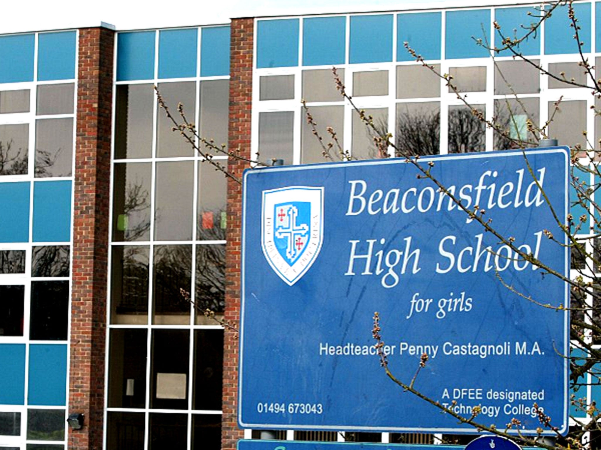 At Beaconsfield High School, parents will have to fork out an extra £483,031 on average for a house in its catchment area