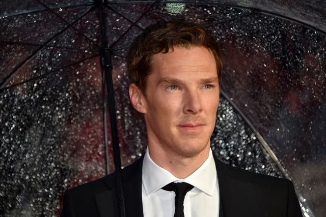 Benedict Cumberbatch attends the London premiere of his new film The Imitation Game