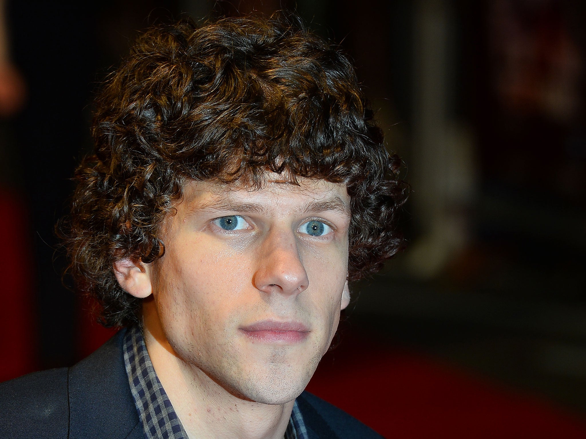 Jesse Eisenberg attends the London premiere of his film, The Double