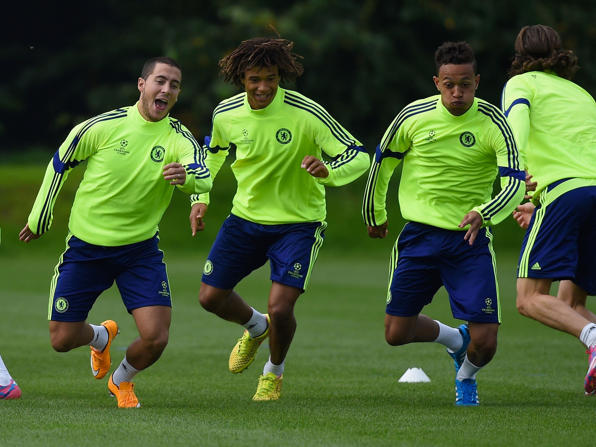 Teeangers Nathan Ake (centre) and Lewis Baker (right) could start