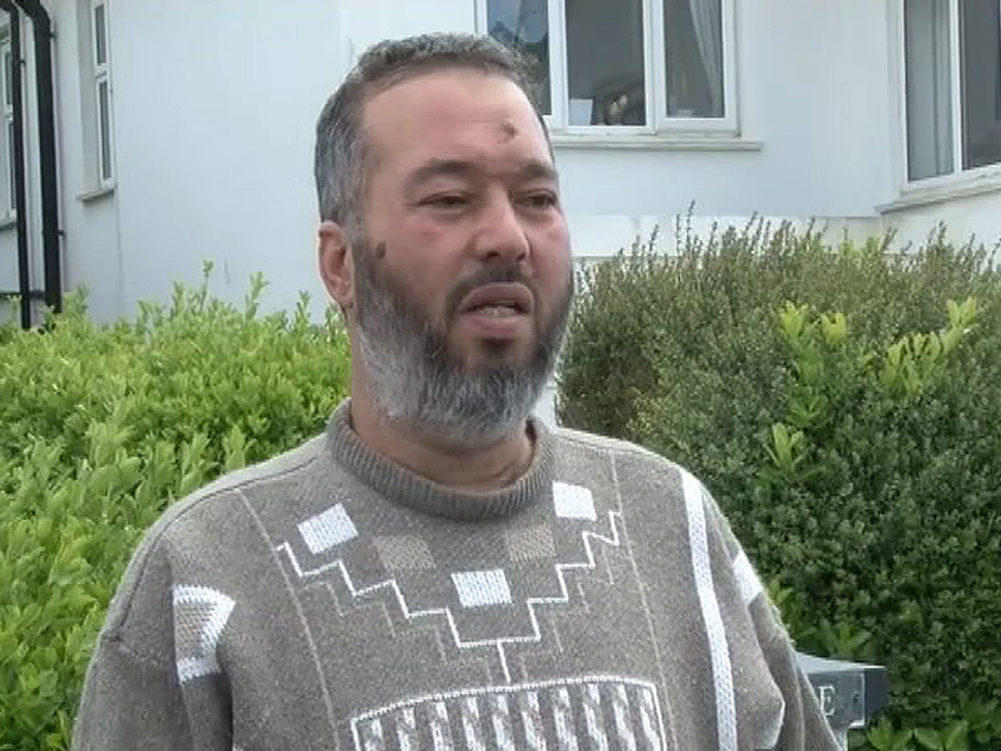 Abubaker Deghayes speaking from his home in Saltdean, East Sussex, after he said that a second of his sons had been killed in war-torn Syria