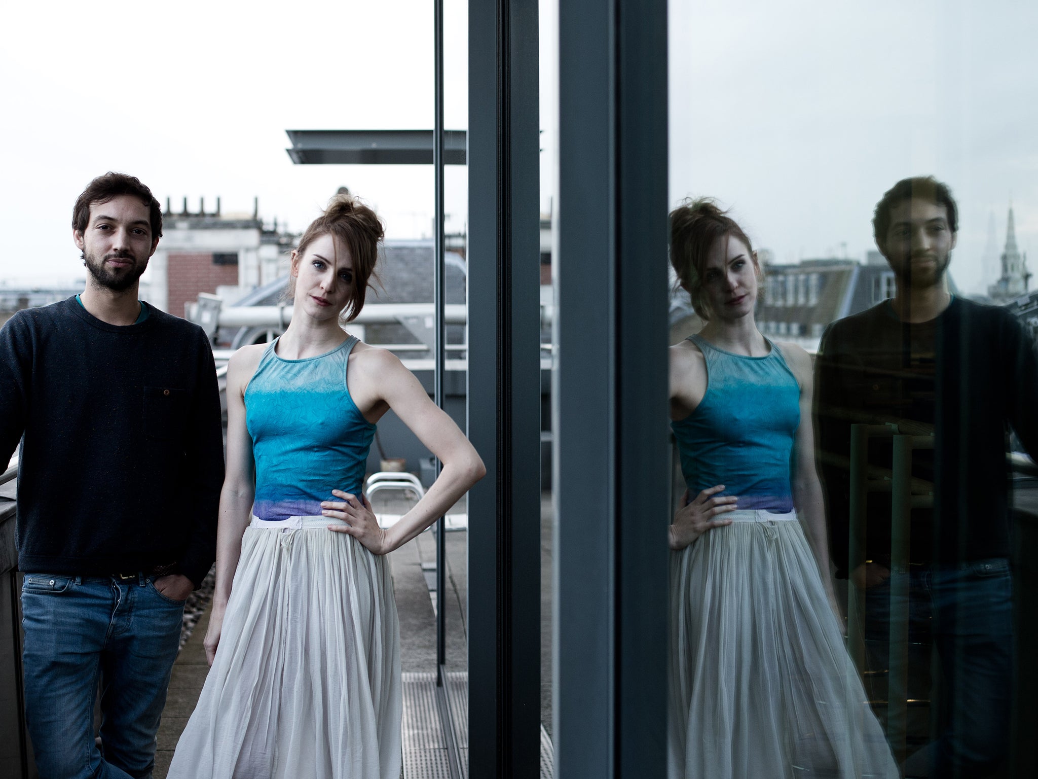 Ludovic Ondiviela the choreographer of 'Cassandra' and Olivia Cowley the lead ballerina at the Royal Opera House