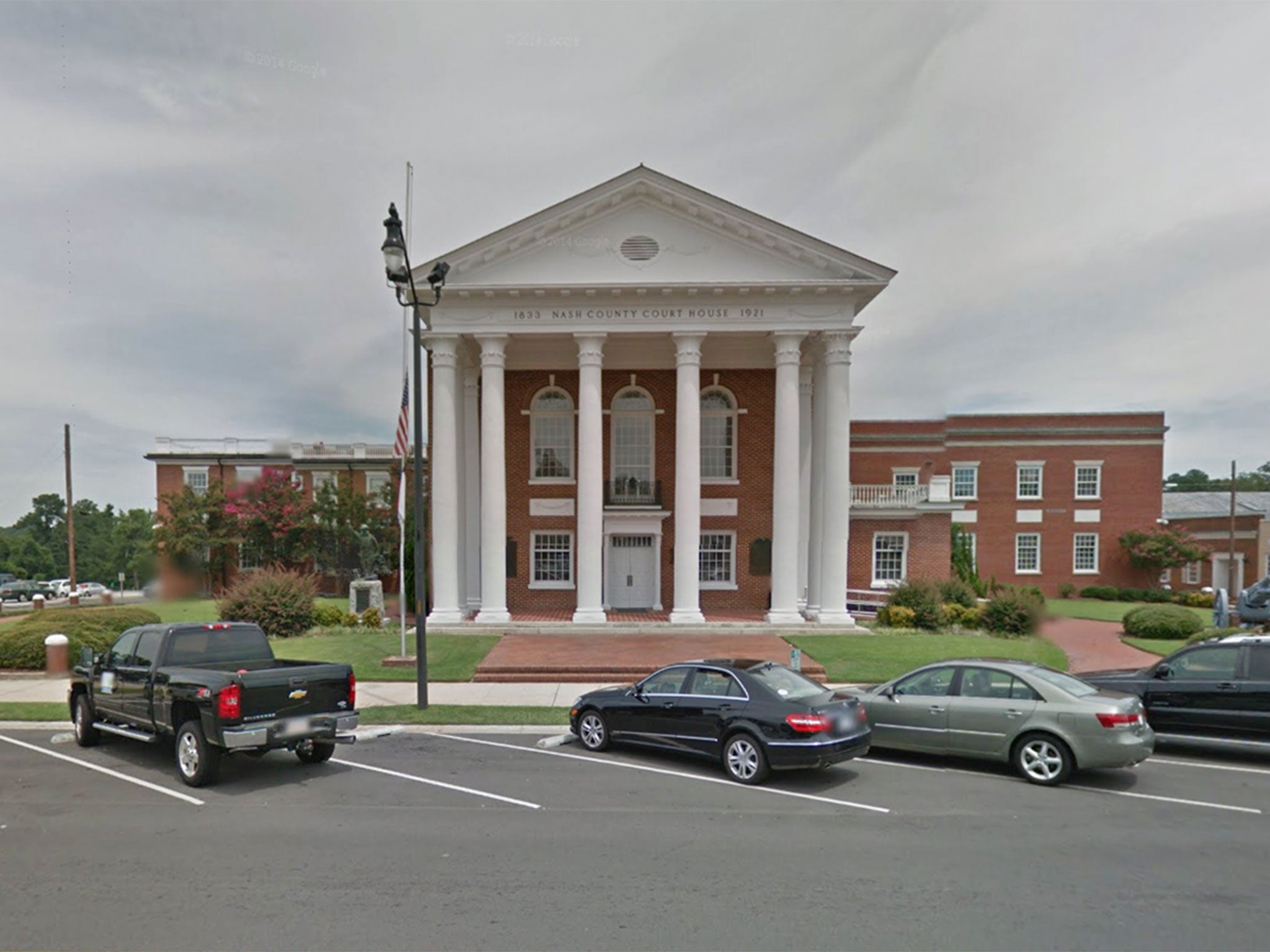 Nash Count Courthouse in North Carolina, where two people were shot on Tuesday