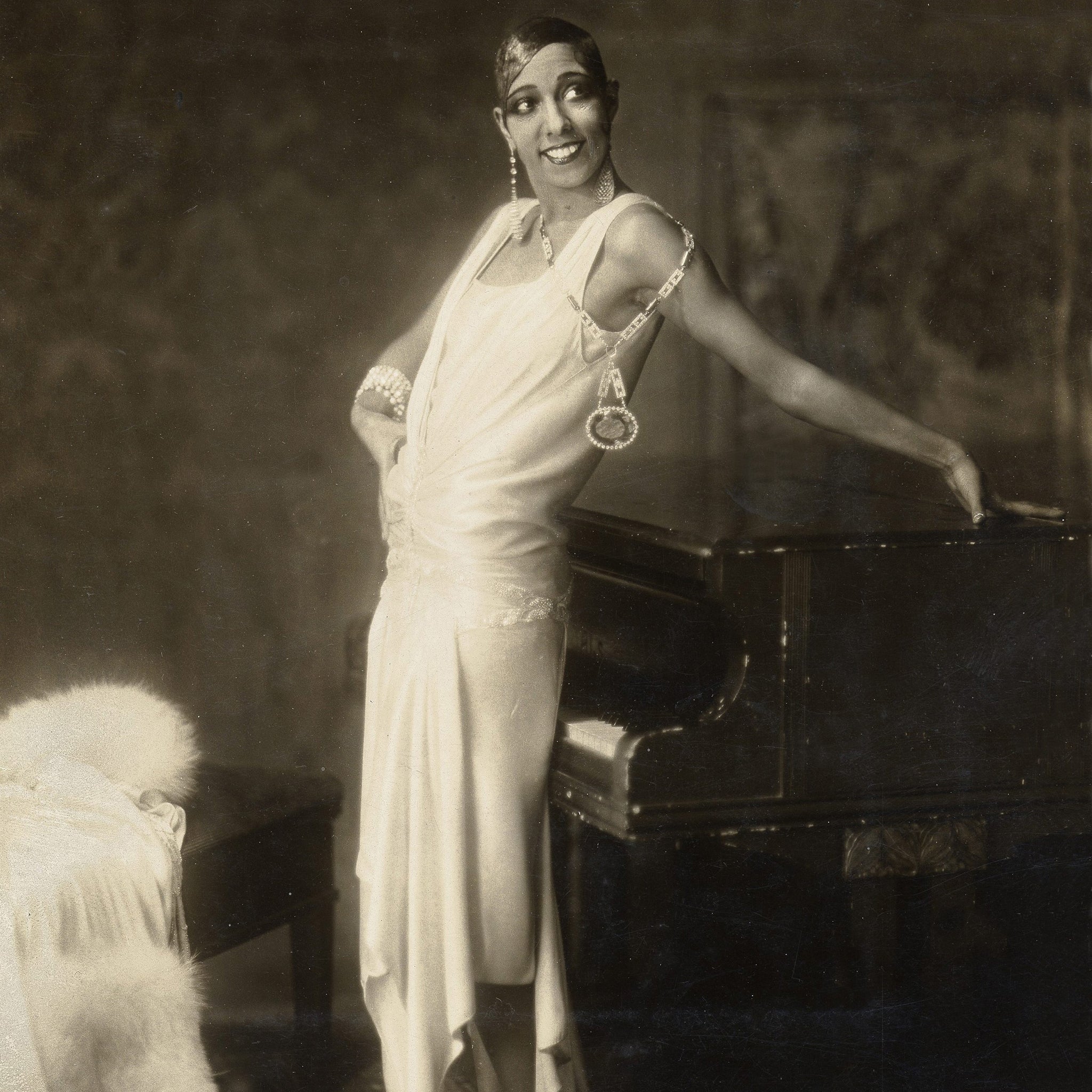 American-born French dancer, singer and actress Josephine Baker (1906 - 1975), Hamburg, 1925.