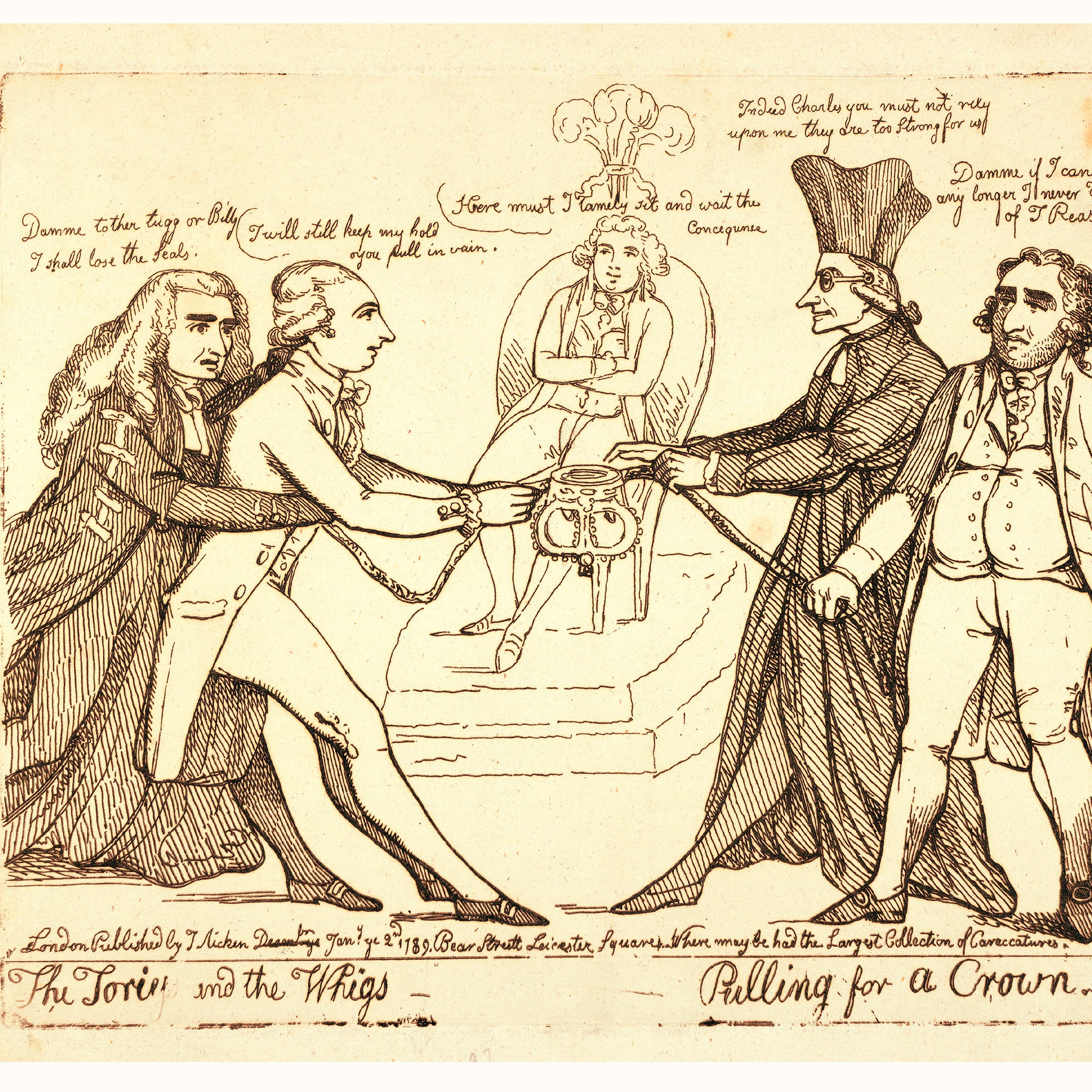 Tug of war: Whigs v Tories, 1789