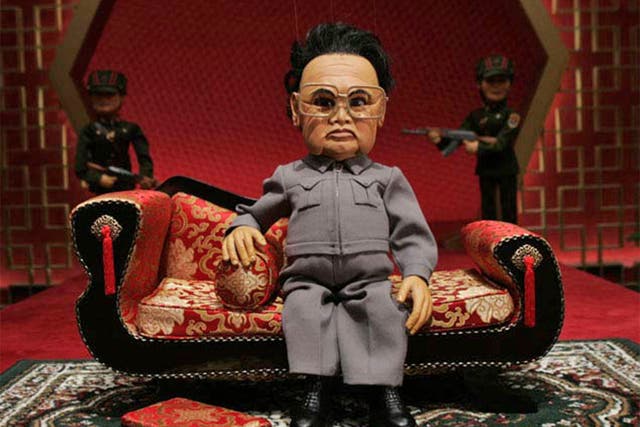 <p>A scene from 'Team America: World Police' the 2004 puppet satire that lampooned Kim Jong-il, father of North Korea’s current leader</p>