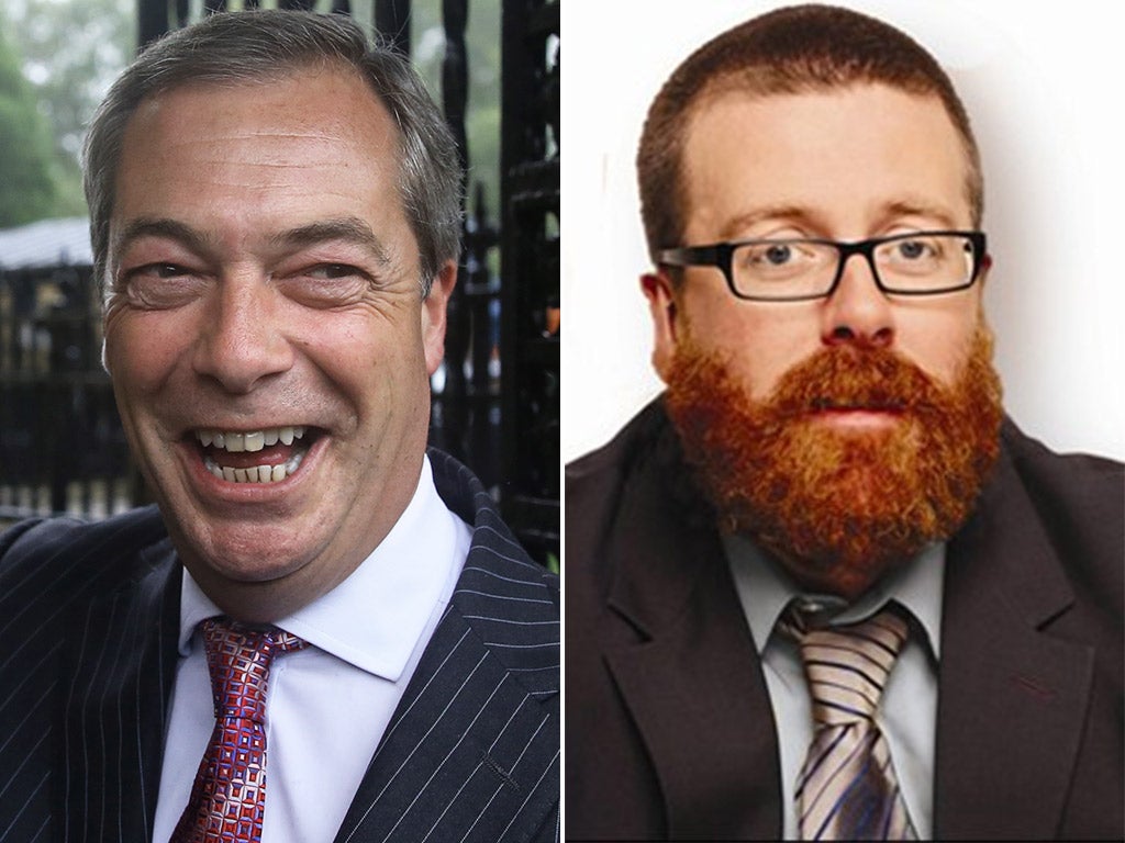 Mock the tweet: Ukip leader Nigel Farage and comedian Frankie Boyle