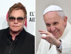 Elton John brands Pope Francis 'my hero'