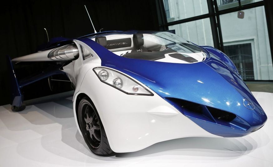 The Aeromobil 3.0 with the wings folded back. Image: Reuters/Leonhard Foeger