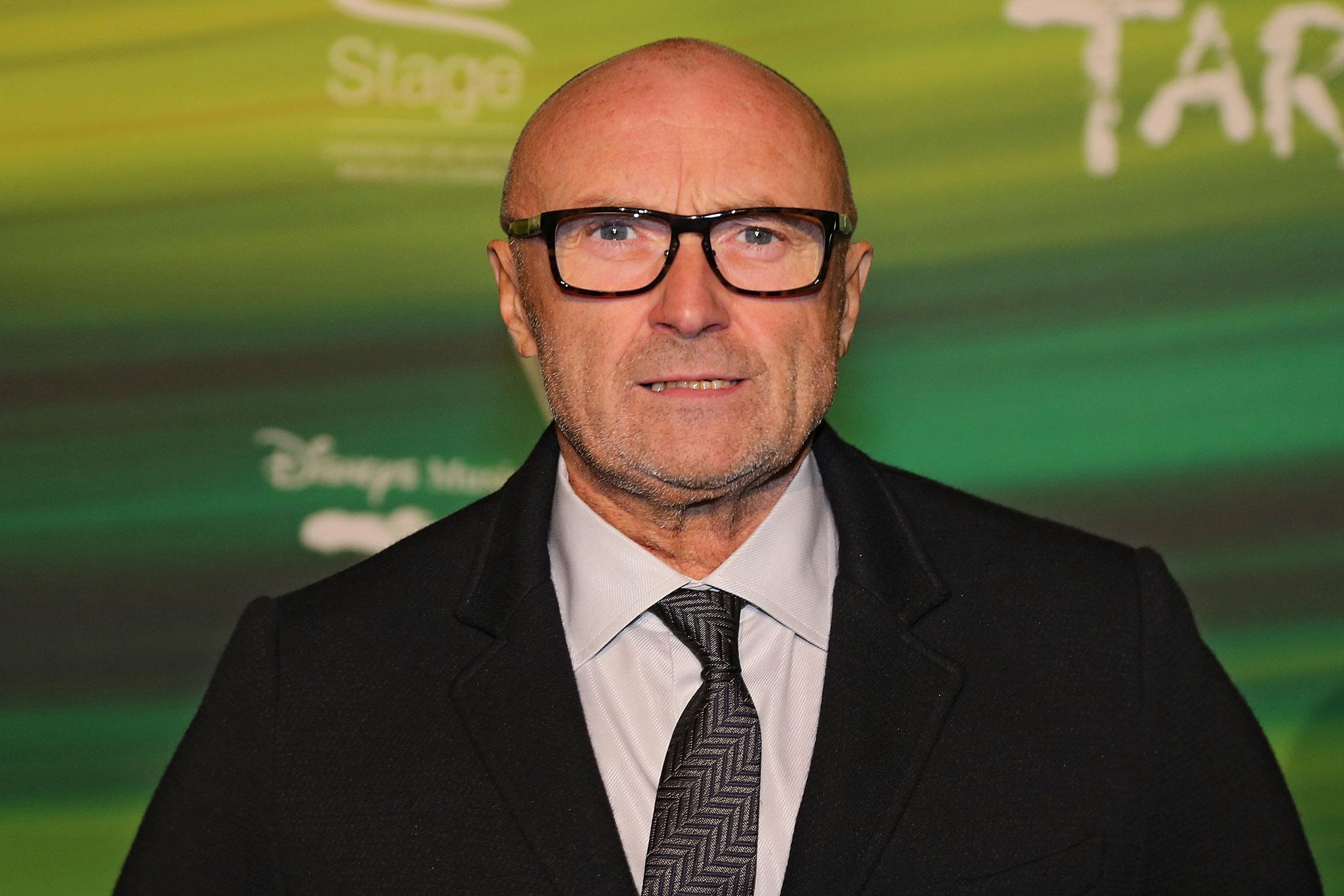 Singer and former Genesis drummer Phil Collins