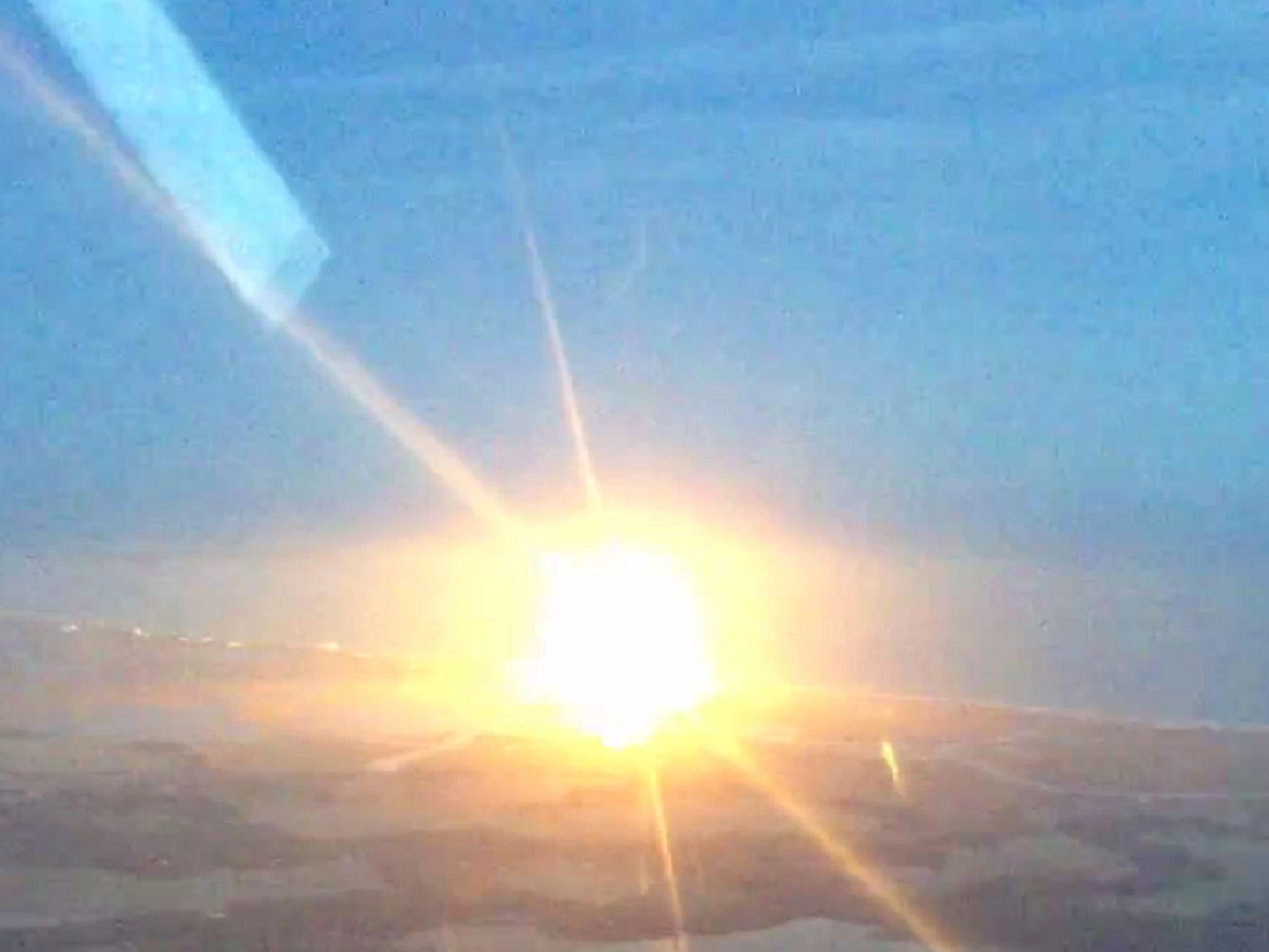 The unmanned Orbital Sciences Antares rocket exploded into a huge fireball moments after take-off.