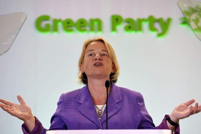Natalie Bennett, the leader of the Green Party