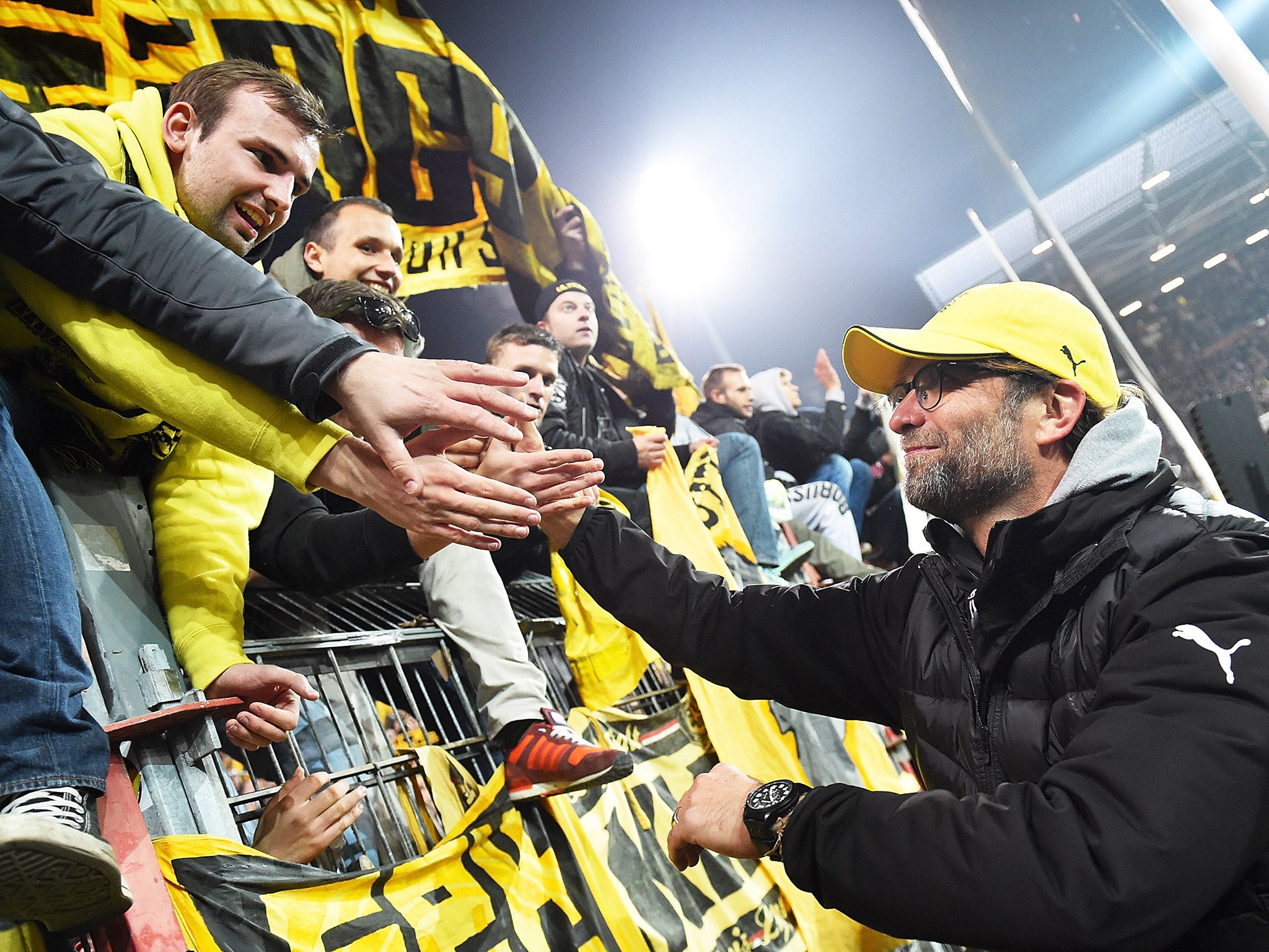 Jürgen Klopp is adored by Dortmund fans