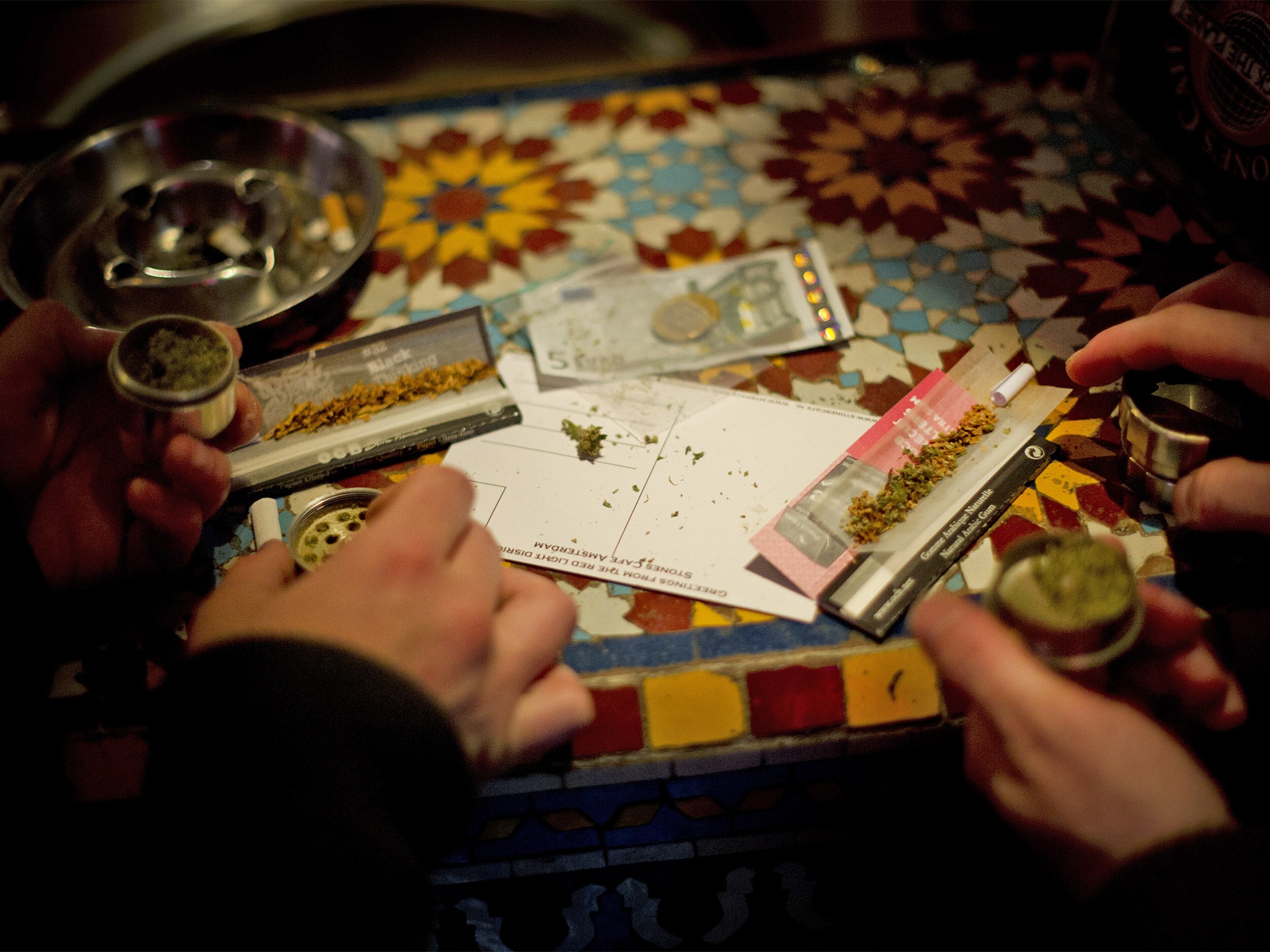 Cannabis joints can be rolled freely in Amsterdam cafés. Could this be a scene repeated in the UK one day?