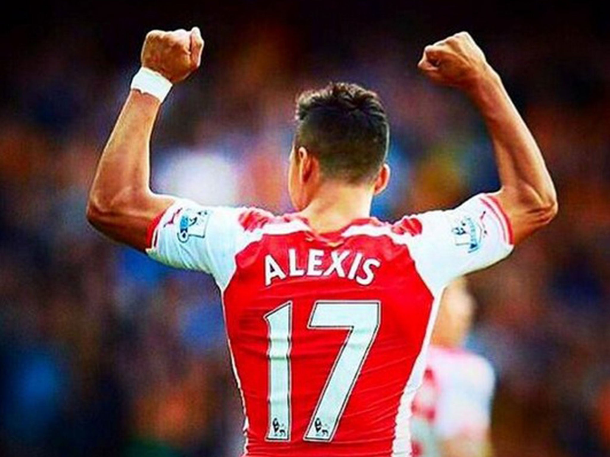 Alexis Sanchez posted this picture on Twitter today