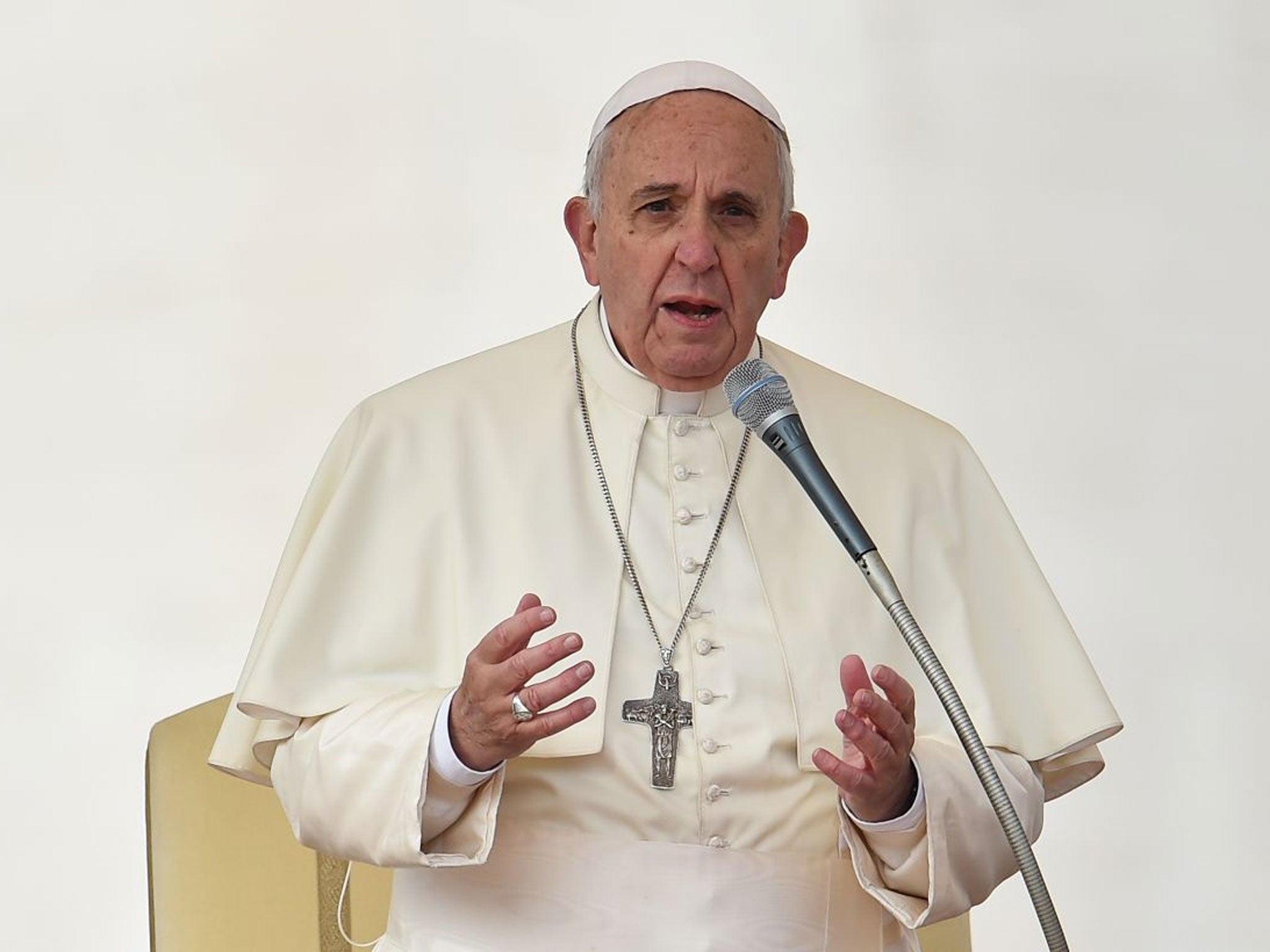 Pope Francis has said caring for the poor does not make him a communist 