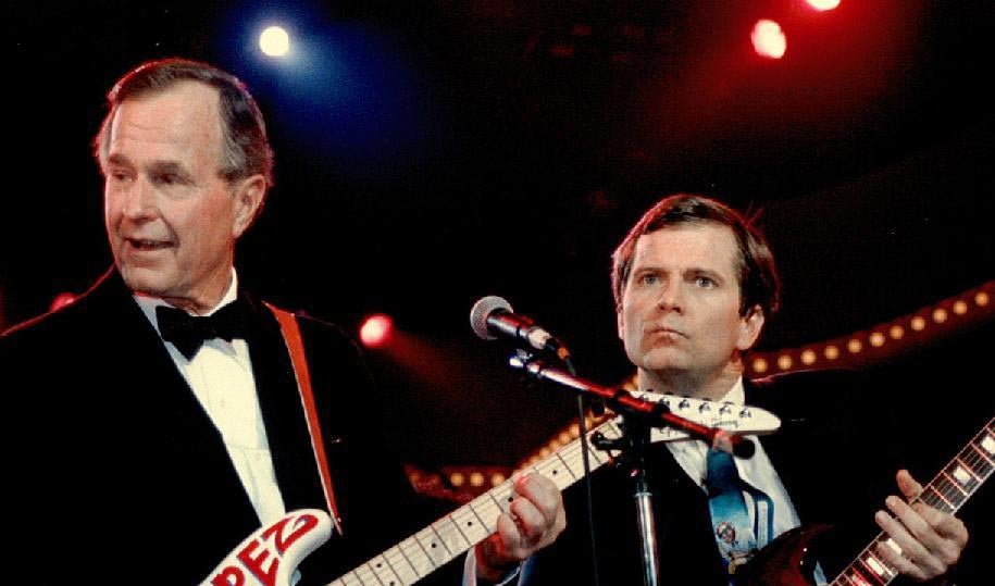 George Bush Snr and his political strategist Lee Atwater