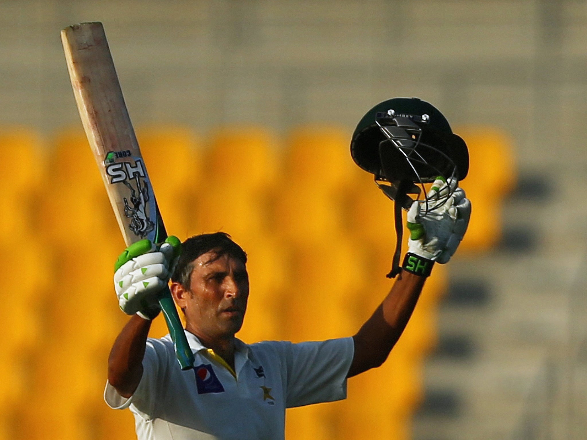 Younis Khan scored 468 runs, including three centuries, in the series