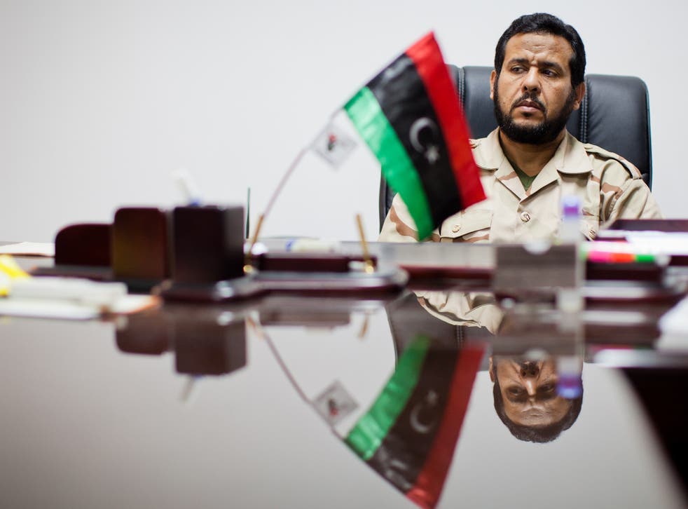 Belhaj, pictured in 2011, was once emir of the Libyan Islamic Fighting Group, considered a terrorist body by the US