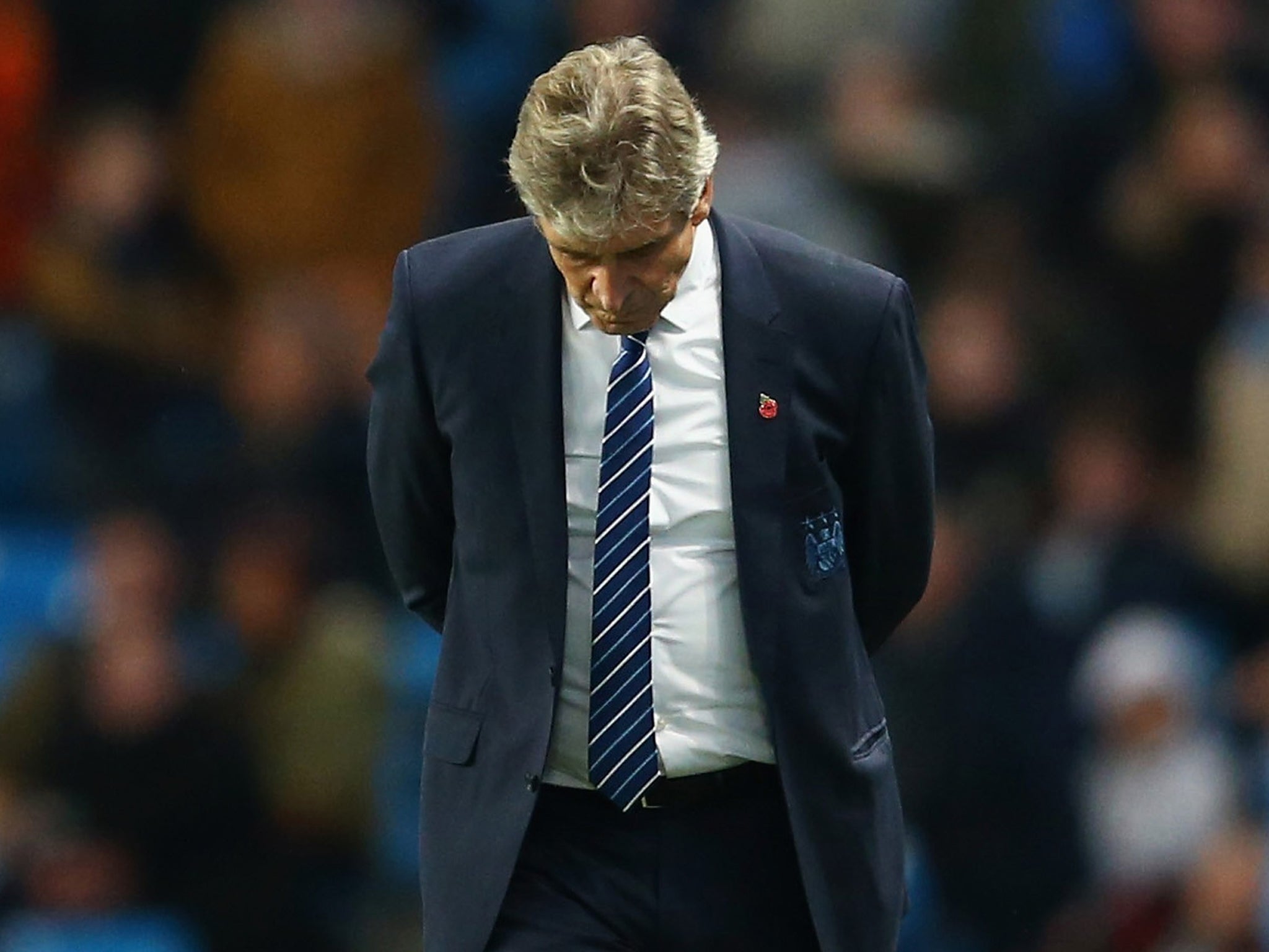 City manager Manuel Pellegrini is under pressure after a poor run