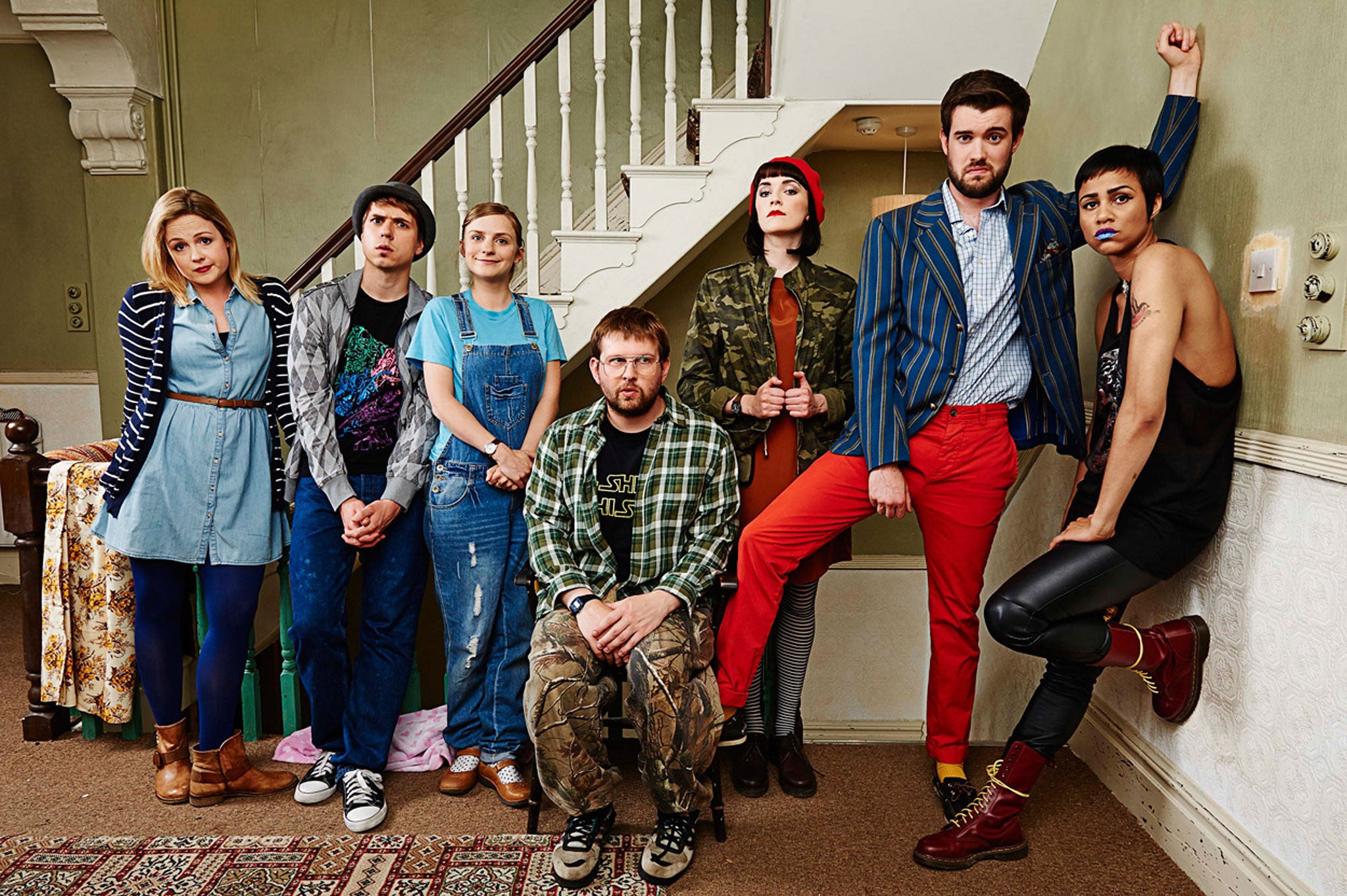 The cast of Fresh Meat, the Channel 4 comedy about a student household