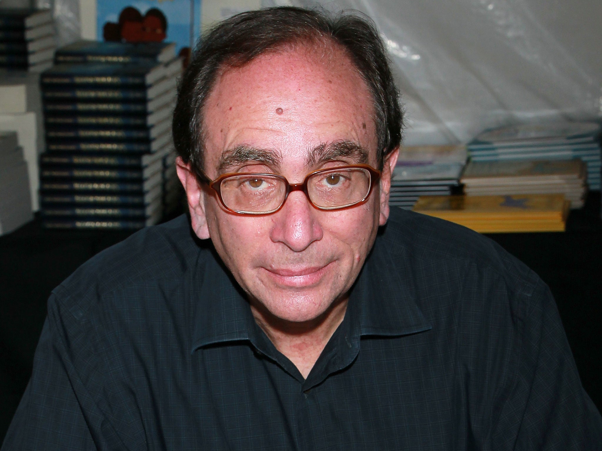 Goosebumps author RL Stine at a book signing