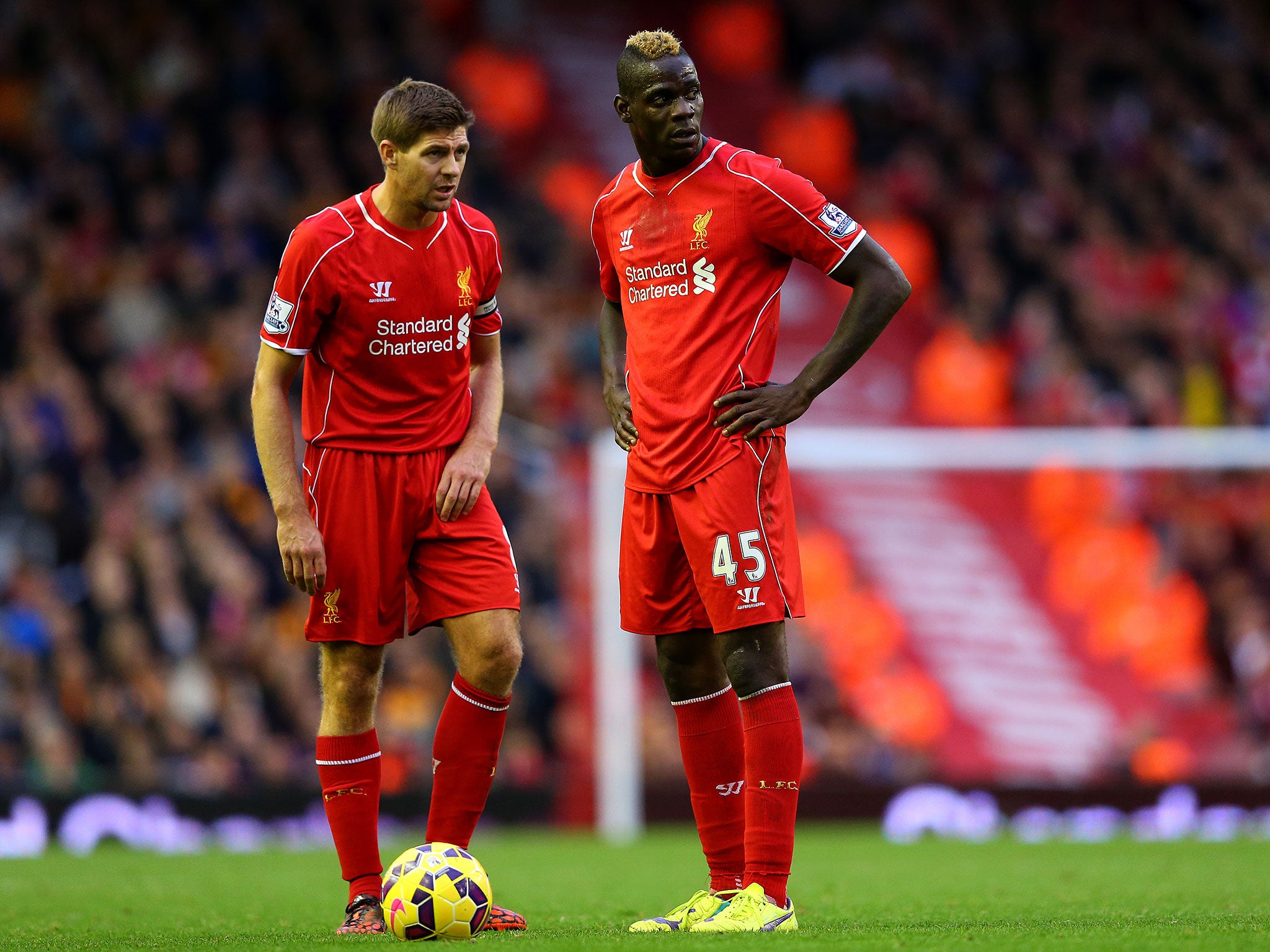 Steven Gerrard and Mario Balotelli return to the starting XI