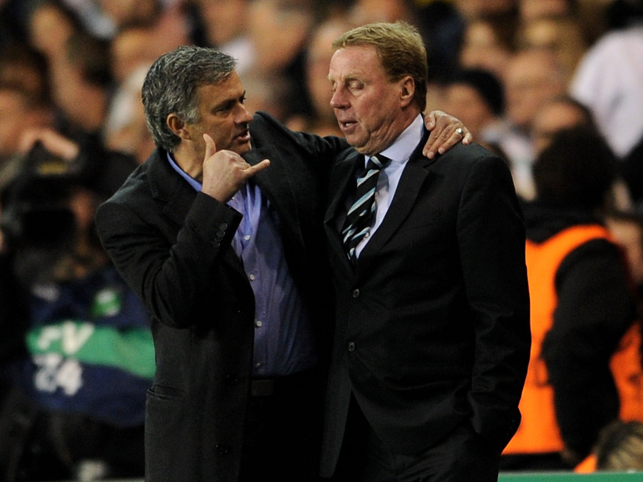 Jose Mourinho and Harry Redknapp back in 2011