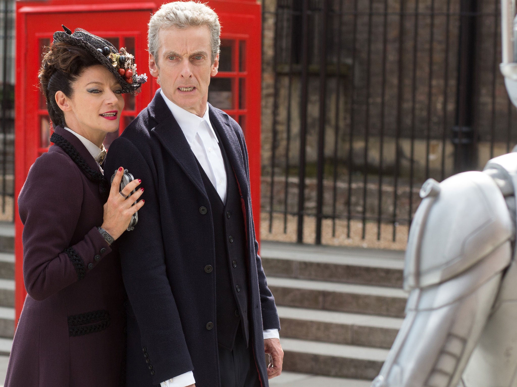 Missy (Michelle Gomez) and The Doctor (Peter Capaldi)