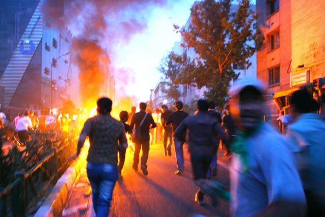 Anger in Tehran on 16 June 2009 at the presidential election which critics say was unfairly won by Mahmoud Ahmadinejad