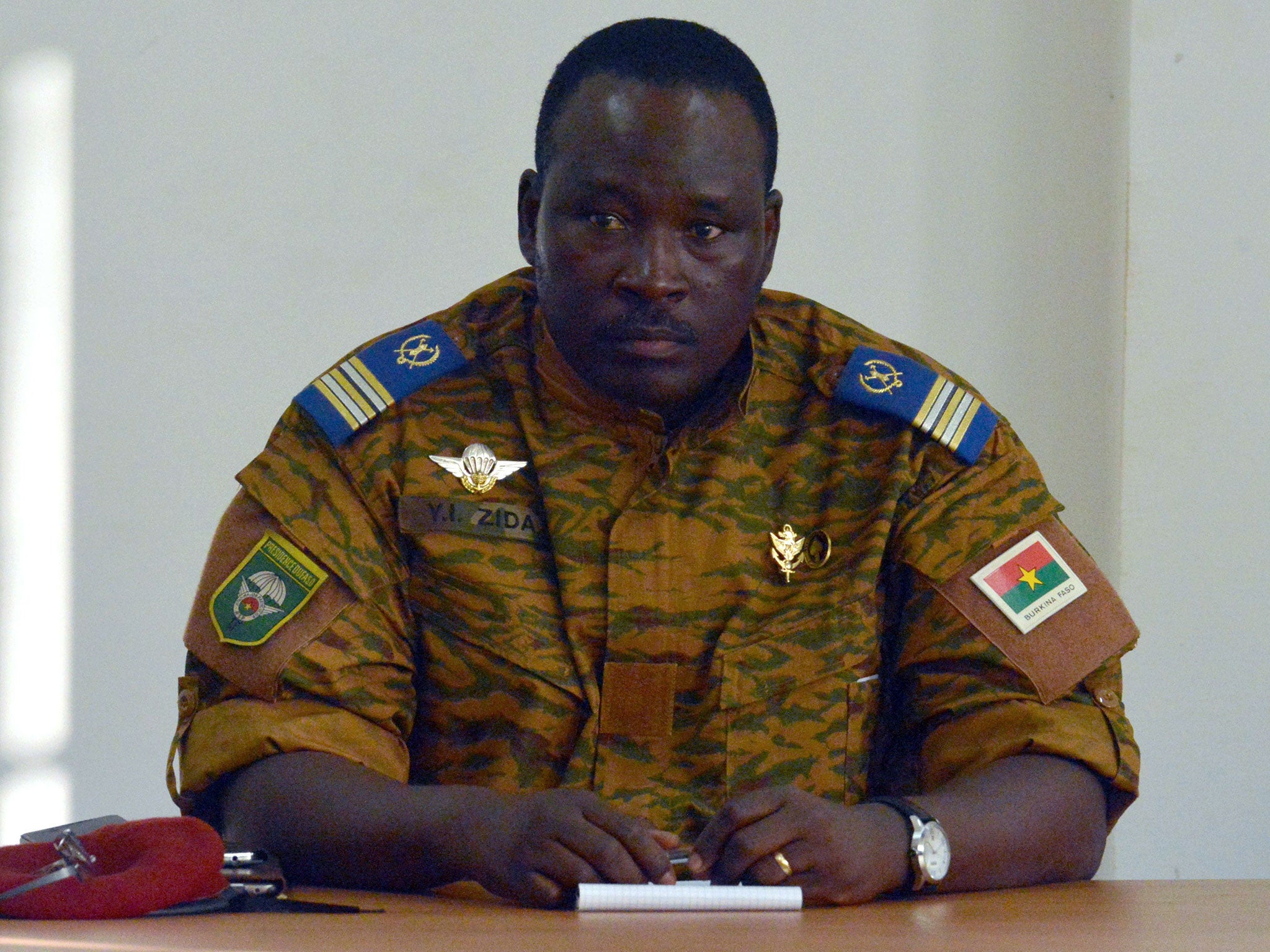 The Burkana Faso barmy has selected Lieutenant Colonel Isaac Zida as transitional leader