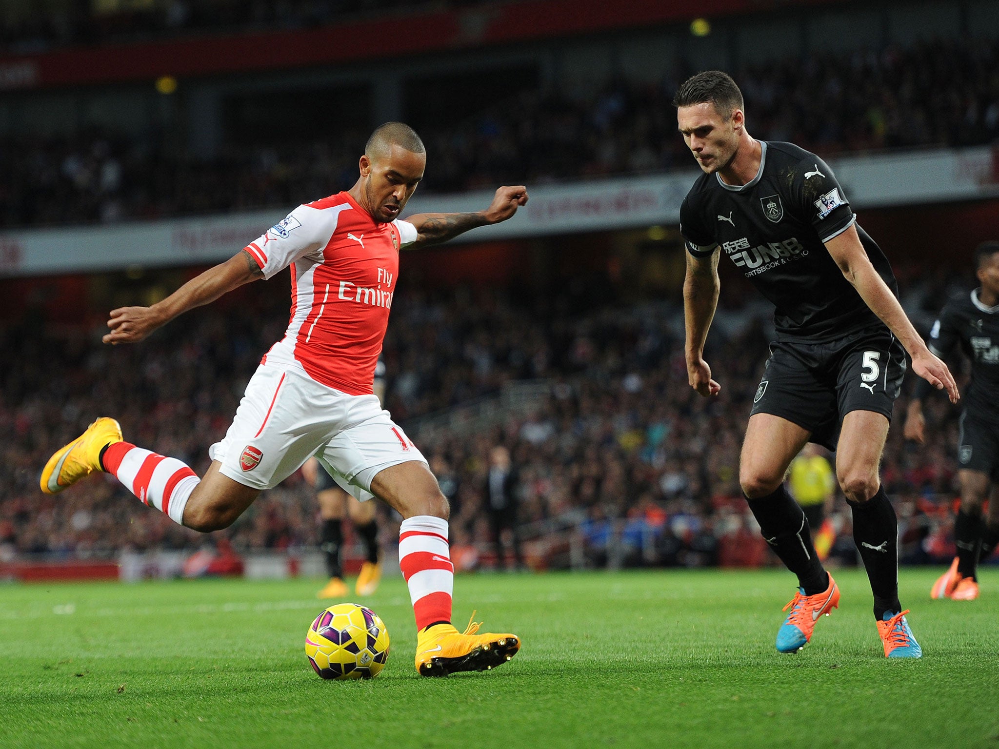 Walcott made his return after nine months out with a knee injury