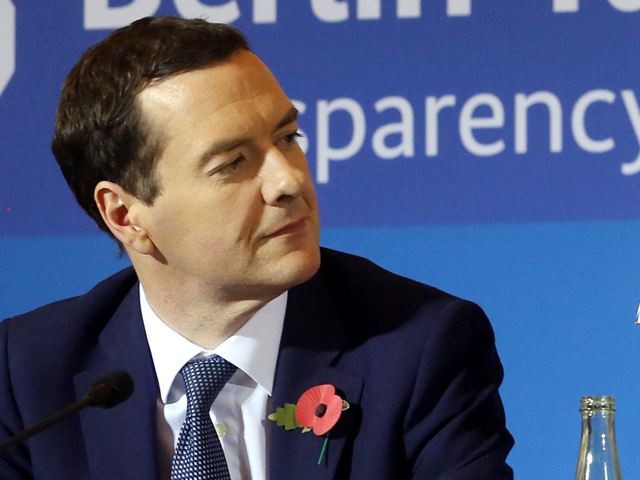 George Osborne is negotiating with other European finance ministers in Brussels