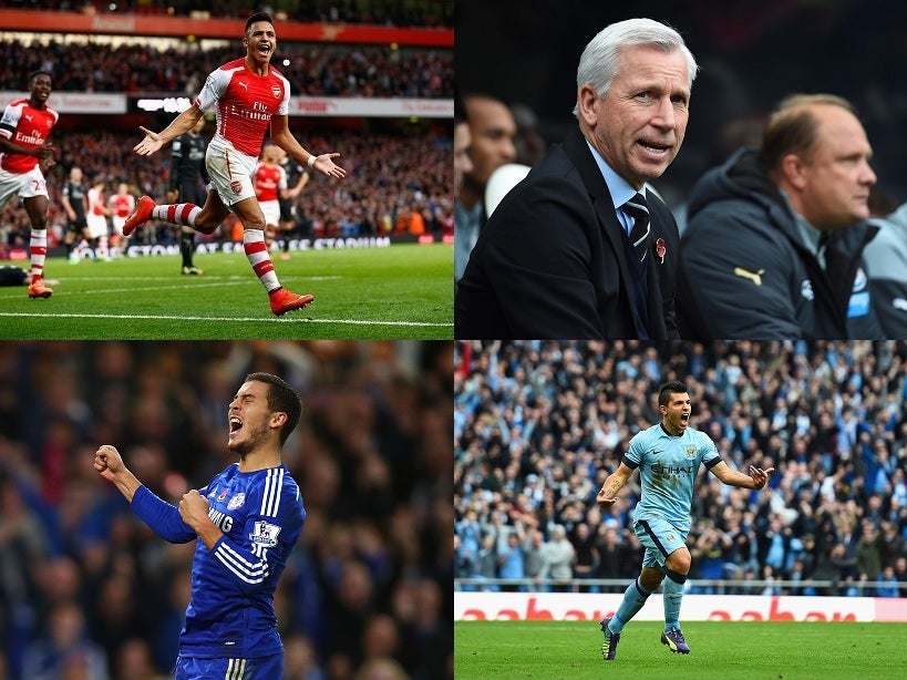 Manchester City beat United after Smalling 'stupidity'; Chelsea play bad and win; four wins in a row for Newcastle.