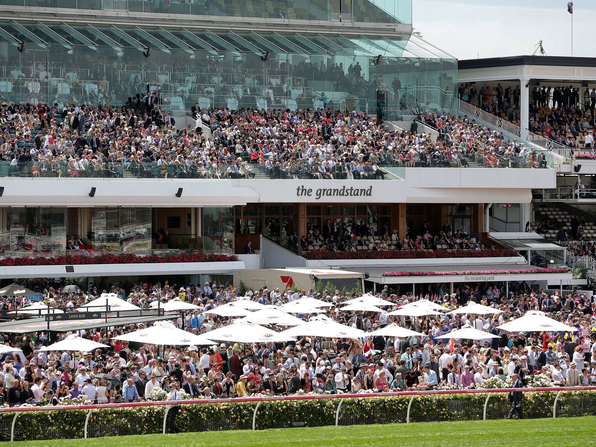 Fans flooded to Flemington Racecourse to see the 'race that stops a nation'