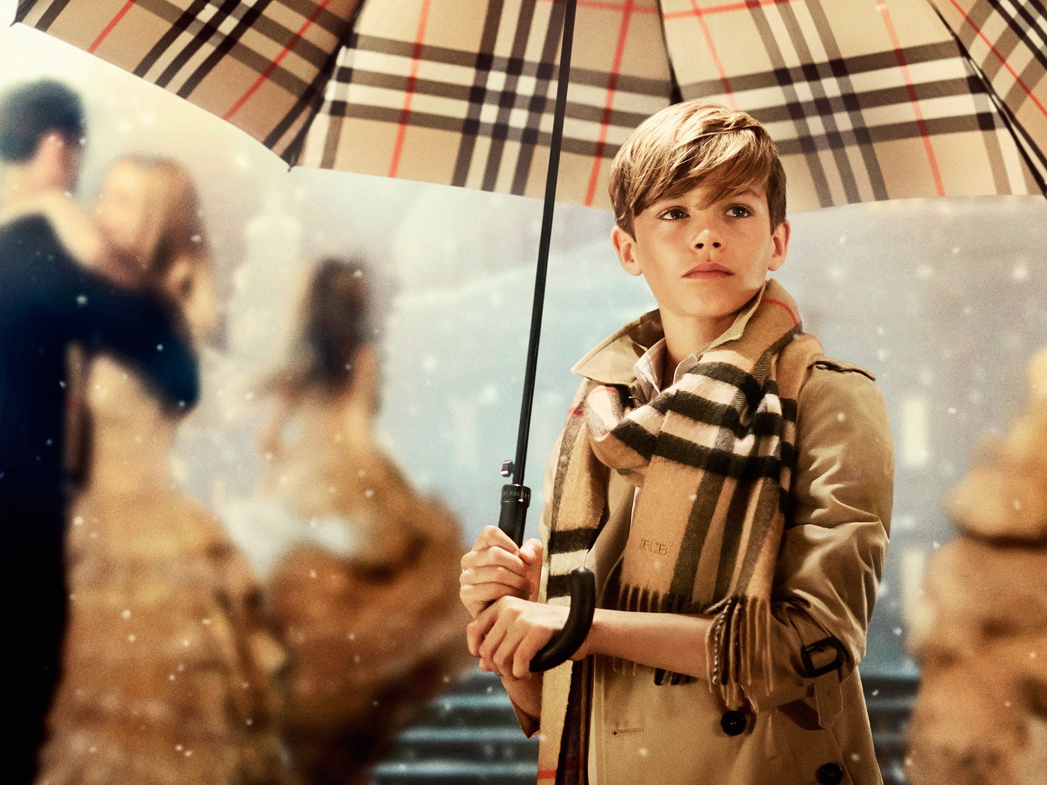 Romeo Beckham on Burberry's first ever Christmas campaign