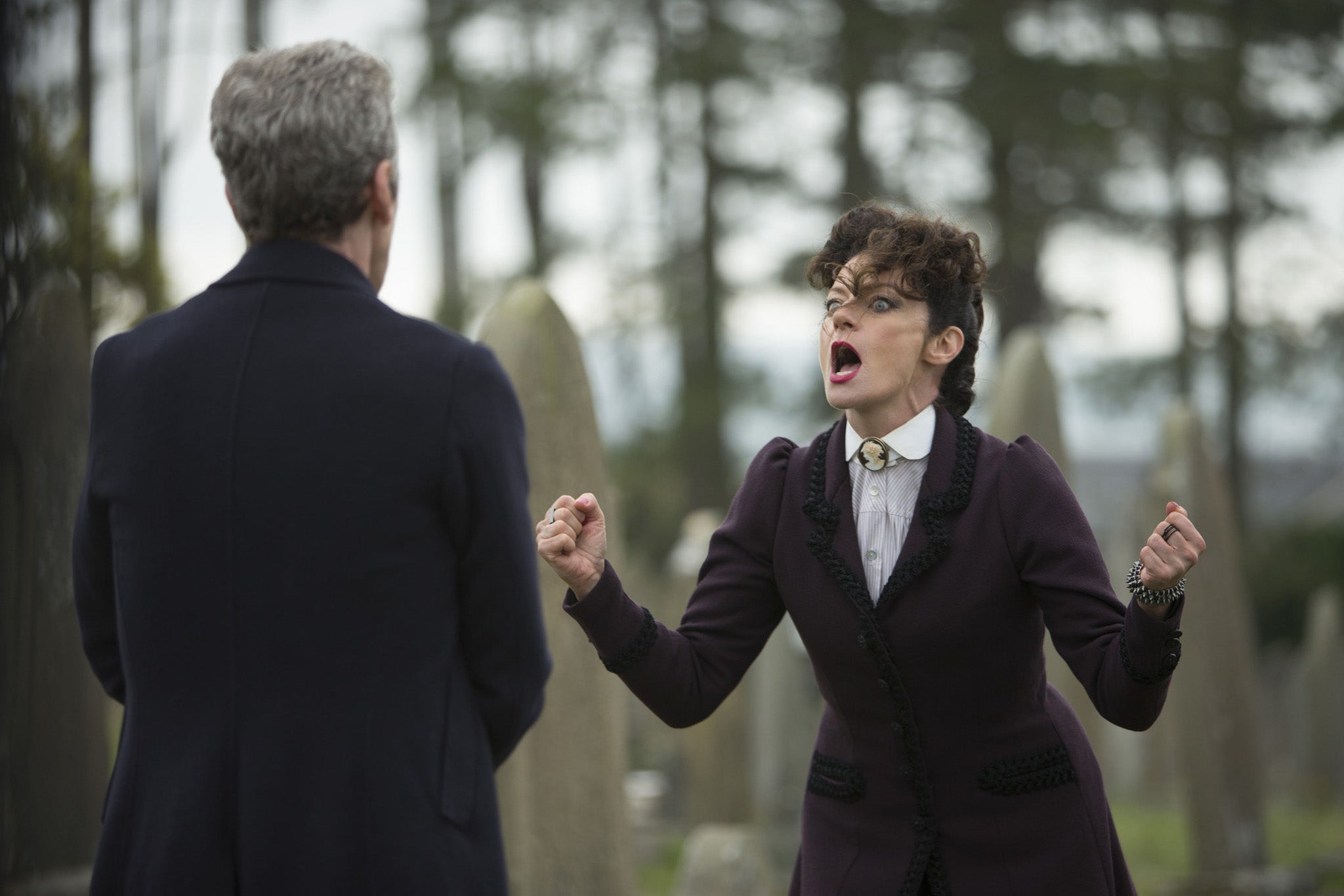 Missy screams at The Doctor