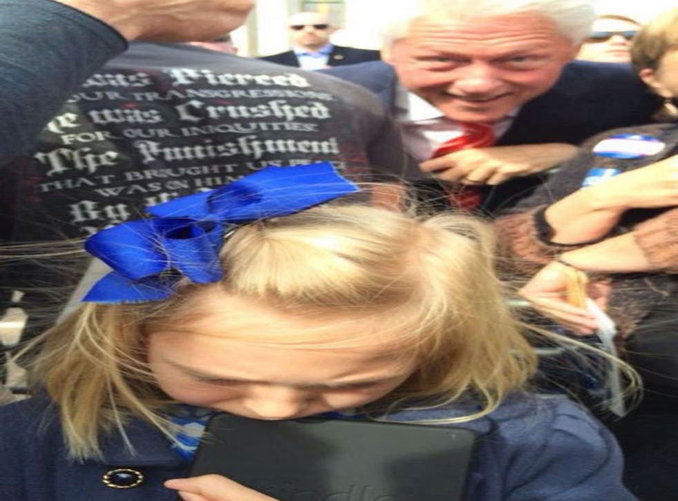 Bill Clinton photobombing America&#39;s saddest toddler is the best thing  you&#39;ll see today | The Independent | The Independent