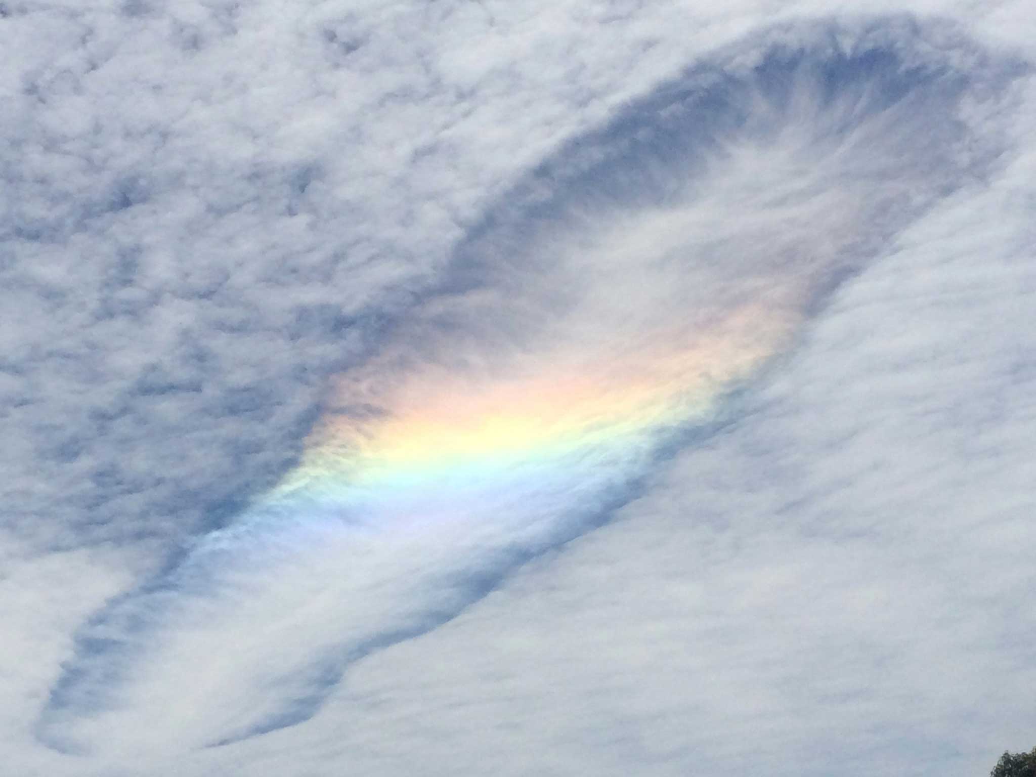 The unusual cloud formation