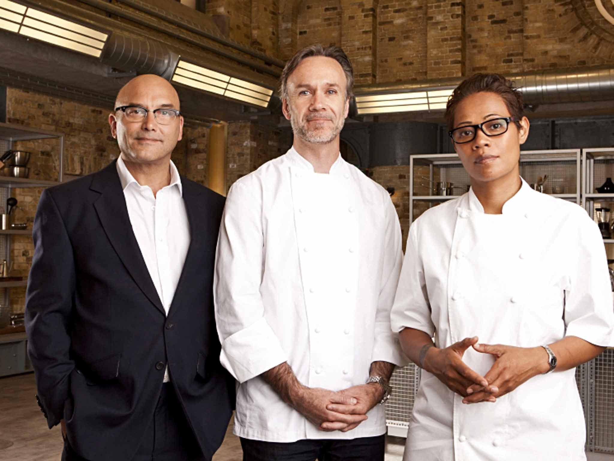 Causing a stir: Gregg Wallace, Marcus Wareing and Monica Galetti are the judges on 'MasterChef: the Professionals'