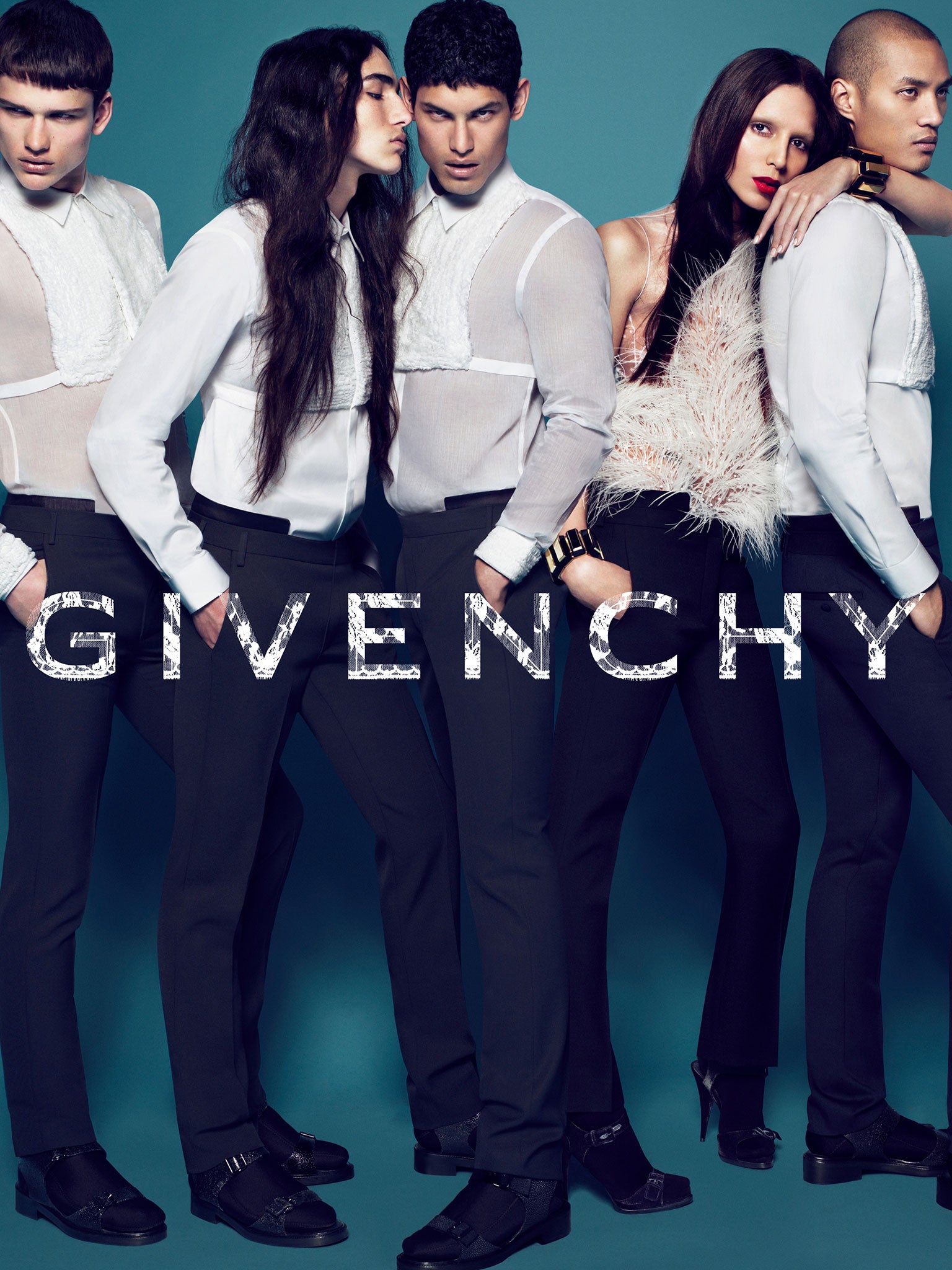 Lea T. on Givenchy's autumn/winter 2010 campaign