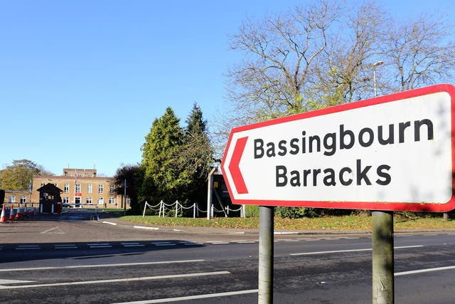 Bassingbourne Barracks in Cambridgeshire where the Libyan cadets were trained