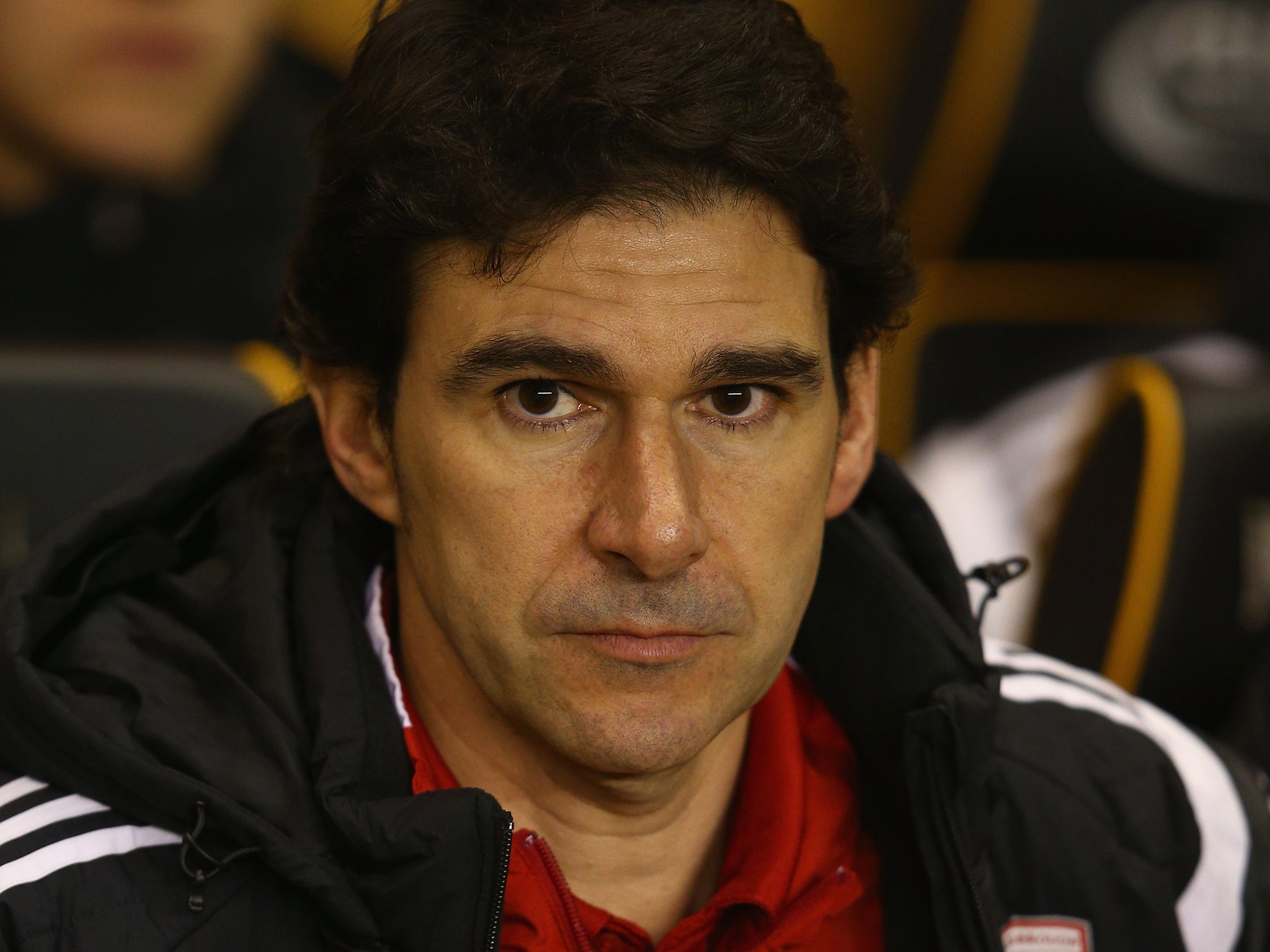Middlesbrough manager Aitor Karanka looks on from the touchline
