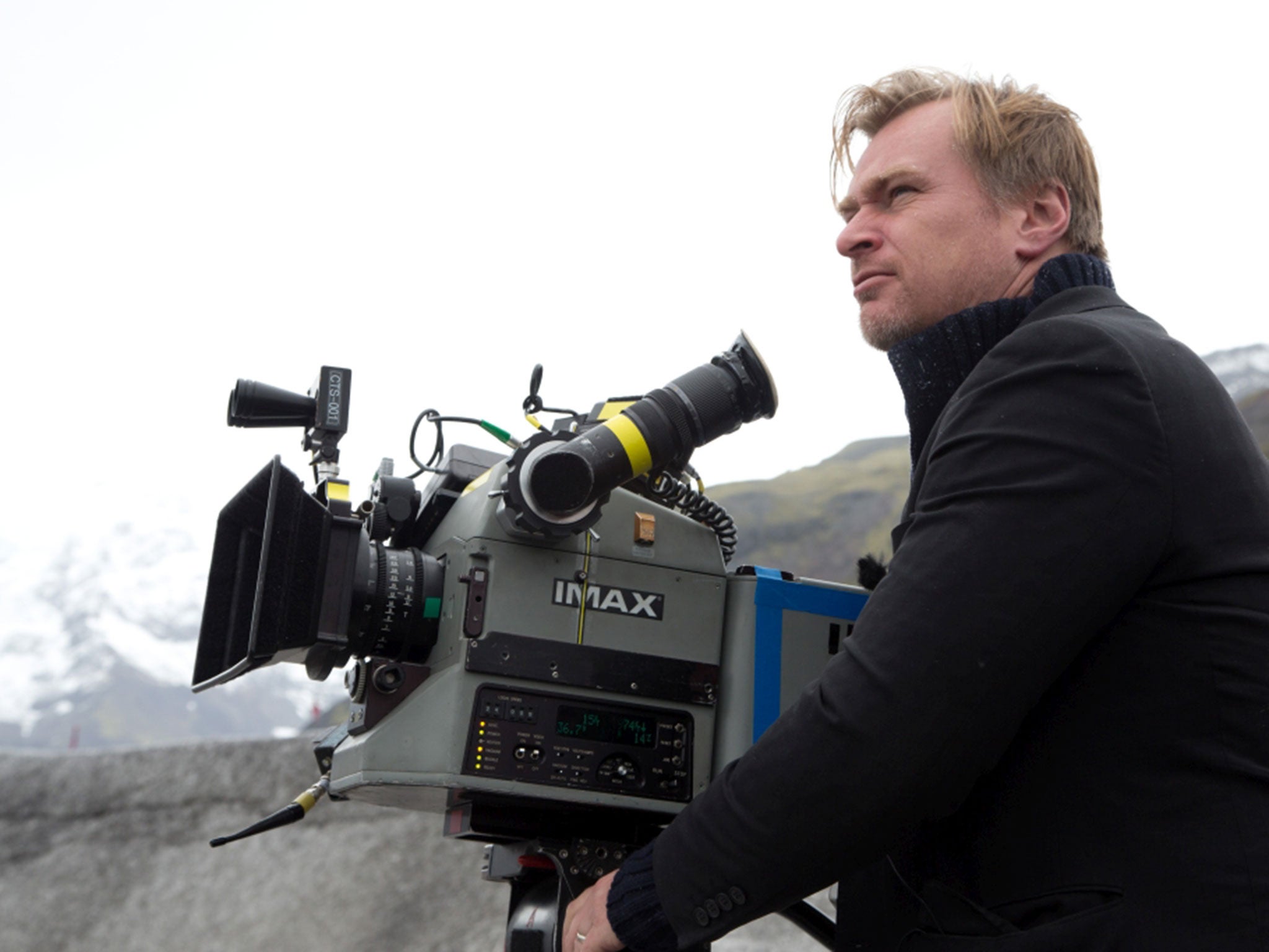 Christopher Nolan filming Interstellar