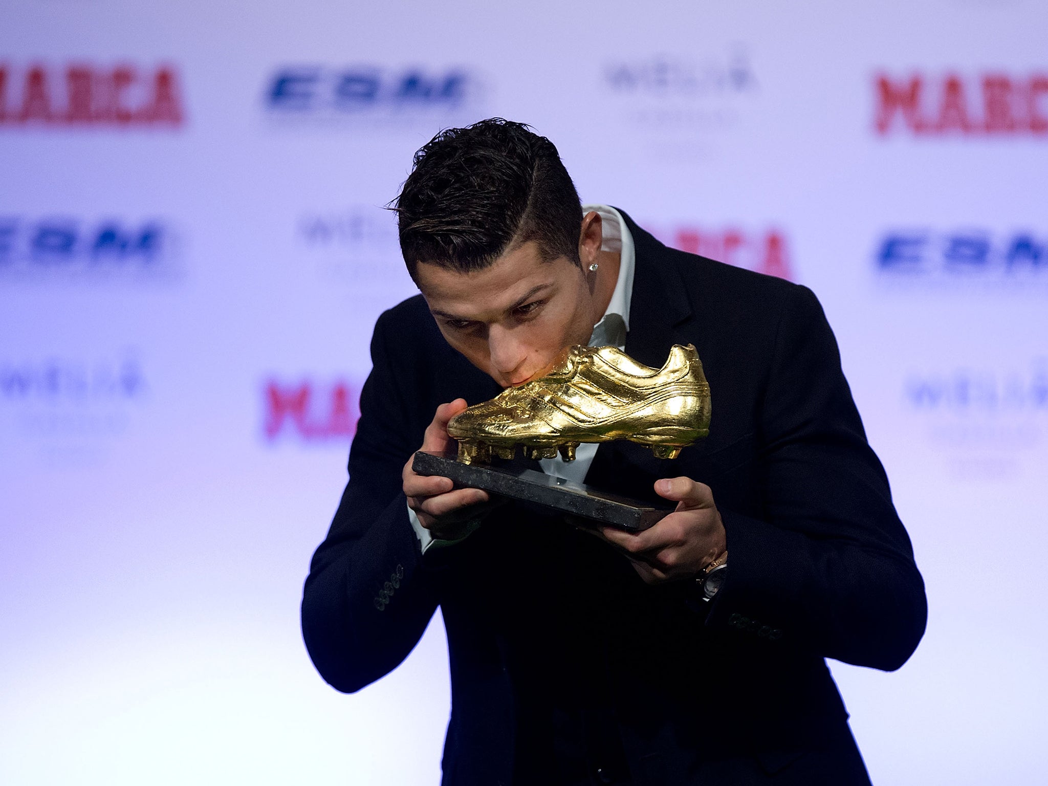 Cristiano Ronaldo collects European Golden Boot and says he expects to be at Real Madrid for many years to come The Independent The Independent