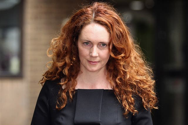 Rebekah Brooks, former chief executive of News International, at Southwark Crown Court in 2012; she was later cleared of making corrupt payments