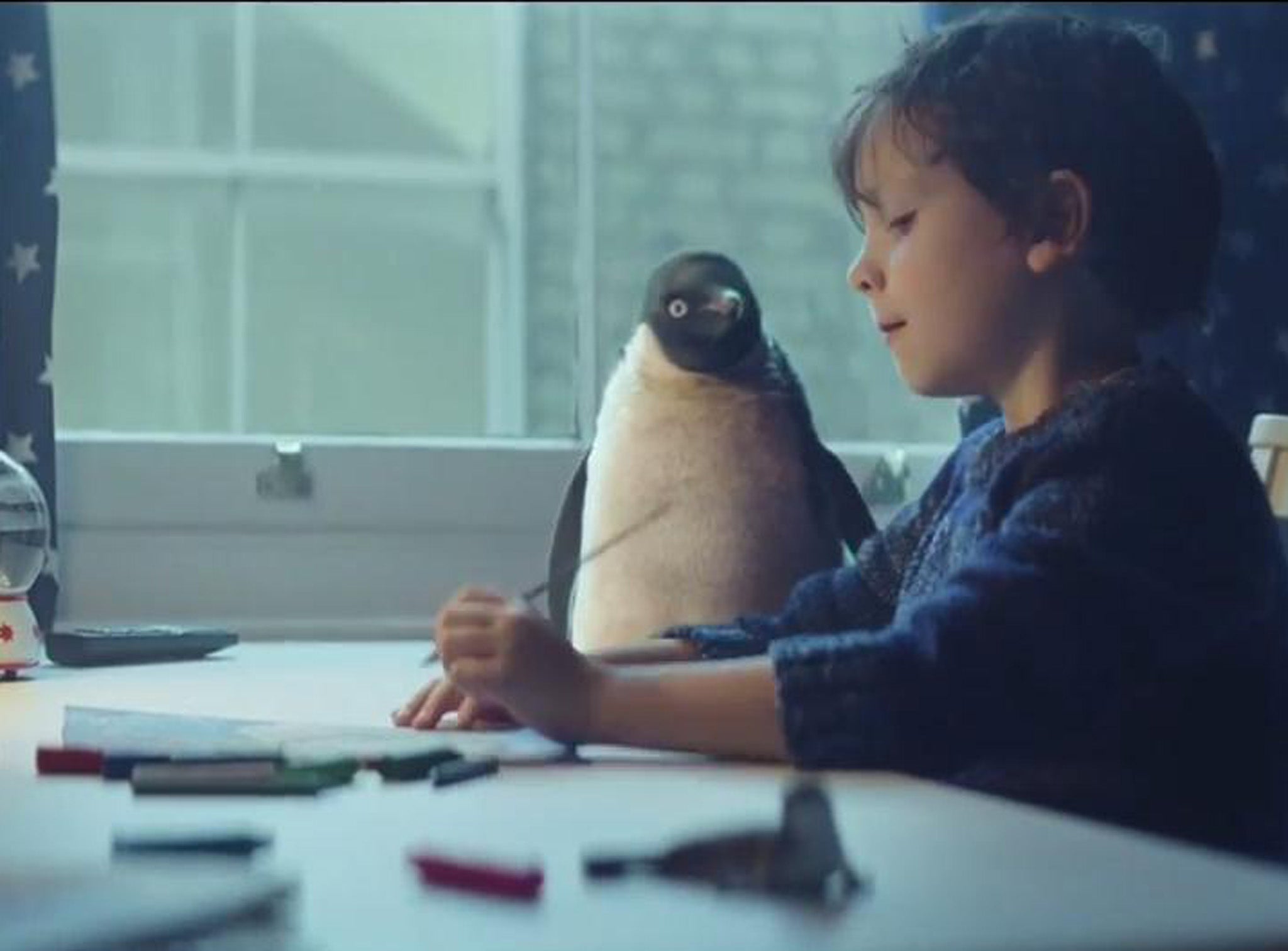 Monty the Penguin features in the 2014 John Lewis Christmas advert