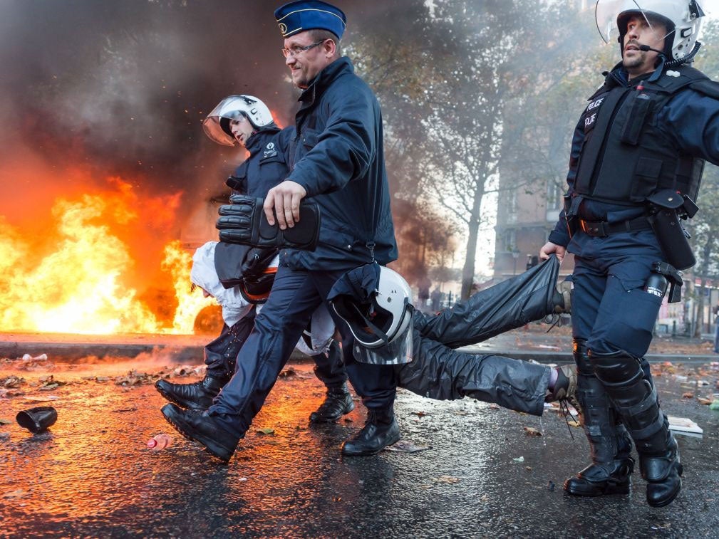 Around 100,000 Belgians marched in protest at the measures